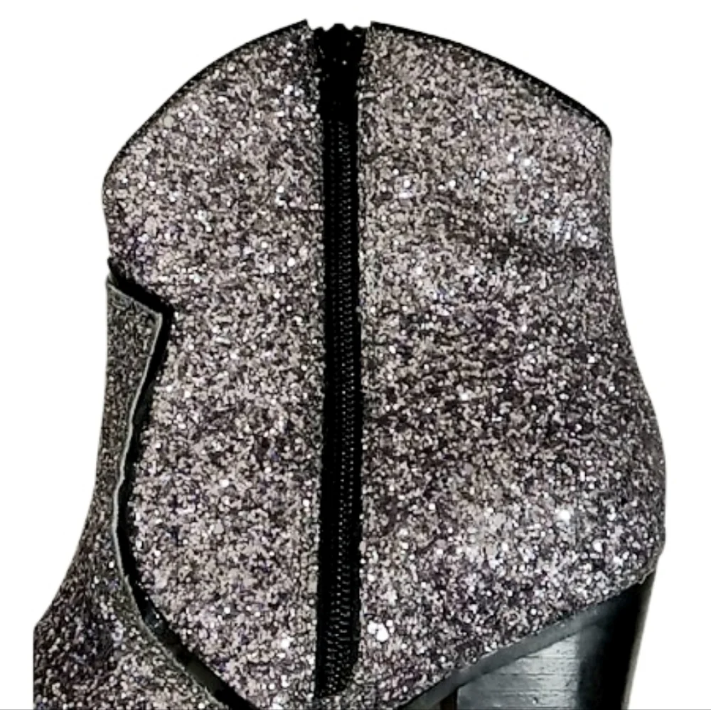 Idyllwind Miranda Lambert Stop and Stare Booties Silver Glitter Size 7